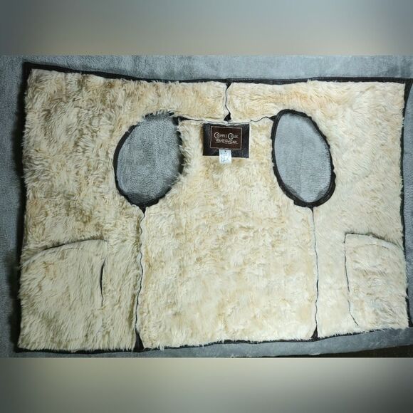 Cripple Creek Womens Faux Leather & Fur Vest with Pockets Size Medium - Picture 5 of 8